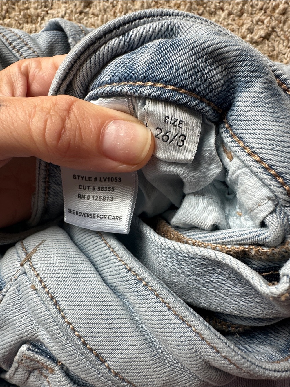 Light Blue Women's Straight-Leg Jeans - Picture 3 of 4